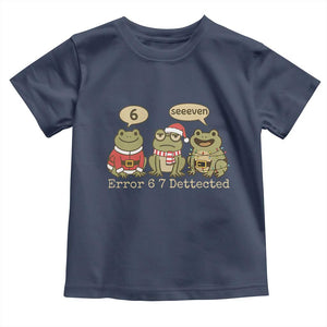 67 Six Seven Christmas Meme Toddler T Shirt Funny Frog Christmas Xmas TS14 Navy Print Your Wear