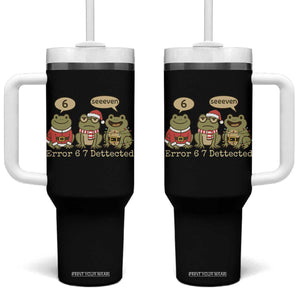 67 Six Seven Christmas Meme Tumbler With Handle Funny Frog Christmas Xmas TS14 One Size: 40 oz Black Print Your Wear