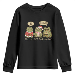 67 Six Seven Christmas Meme Youth Sweatshirt Funny Frog Christmas Xmas TS14 Black Print Your Wear
