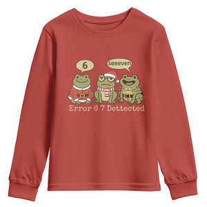 67 Six Seven Christmas Meme Youth Sweatshirt Funny Frog Christmas Xmas TS14 Red Print Your Wear