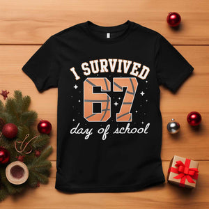 67 Six Seven Meme T Shirt I Survived Days Of School TS14 Black Print Your Wear