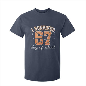 67 Six Seven Meme T Shirt For Kid I Survived Days Of School TS14 Navy Print Your Wear