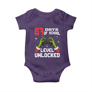 67 Six Seven Christmas Meme Baby Onesie Funny Elf Hand Video Game Xmas TS14 Purple Print Your Wear