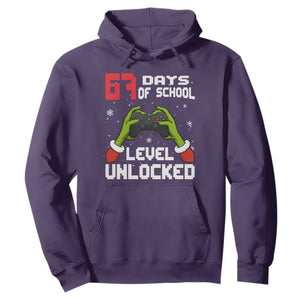 67 Six Seven Christmas Meme Hoodie Funny Elf Hand Video Game Xmas TS14 Purple Print Your Wear