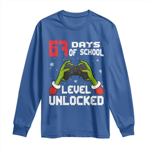 67 Six Seven Christmas Meme Long Sleeve Shirt Funny Elf Hand Video Game Xmas TS14 Royal Blue Print Your Wear
