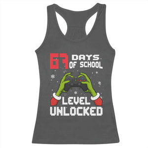 67 Six Seven Christmas Meme Racerback Tank Top Funny Elf Hand Video Game Xmas TS14 Dark Heather Print Your Wear