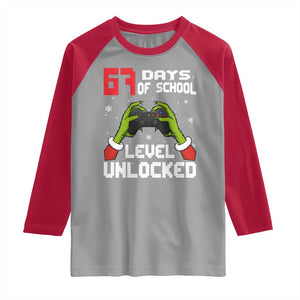 67 Six Seven Christmas Meme Raglan Shirt Funny Elf Hand Video Game Xmas TS14 Sport Gray Red Print Your Wear