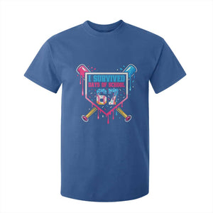 I Survived 67 Days Of School Baseball Ice Cream T Shirt For Kid Funny Christmas Six Seven Meme TS14 Royal Blue Print Your Wear