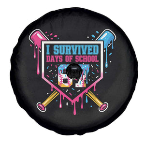 I Survived 67 Days Of School Baseball Ice Cream Spare Tire Cover Funny Christmas Six Seven Meme TS14 Print Your Wear
