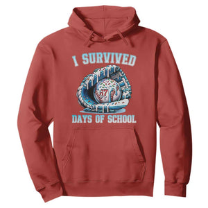 I Survived 67 Days Of School Baseball Glove Ice Cream Hoodie Funny Christmas Six Seven Meme TS14 Red Print Your Wear