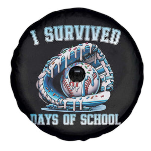 I Survived 67 Days Of School Baseball Glove Ice Cream Spare Tire Cover Funny Christmas Six Seven Meme TS14 Print Your Wear