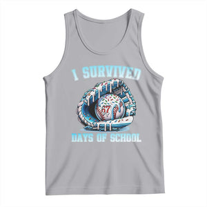I Survived 67 Days Of School Baseball Glove Ice Cream Tank Top Funny Christmas Six Seven Meme TS14 Athletic Heather Print Your Wear