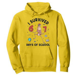 Marcus The Worm 67 Days of School Hoodie I Survived Funny Six Seven Meme Christmas Vibe TS14 Daisy Print Your Wear