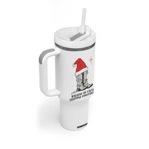 Western Christian Cowboy Tumbler With Handle Walking By Faith Tripping Constantly TS14 Print Your Wear