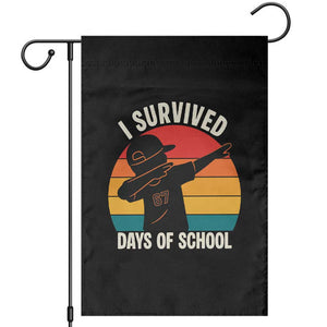 I Survived 67 Days Of School Garden Flag Funny Boys Kids TS14 Black Print Your Wear
