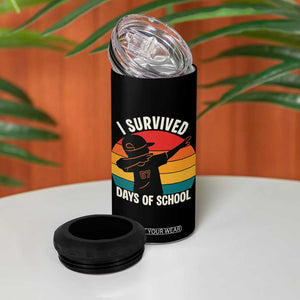 I Survived 67 Days Of School 4 in 1 Can Cooler Tumbler Funny Boys Kids TS14 Print Your Wear