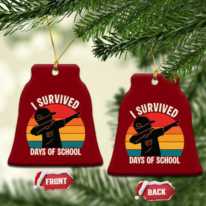 I Survived 67 Days Of School Ceramic Ornament Funny Boys Kids TS14 Print Your Wear