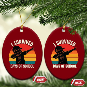 I Survived 67 Days Of School Ceramic Ornament Funny Boys Kids TS14 Print Your Wear