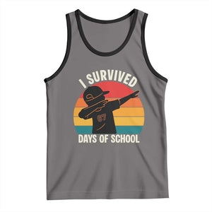 I Survived 67 Days Of School Tank Top Funny Boys Kids TS14 Deep Heather Black Print Your Wear