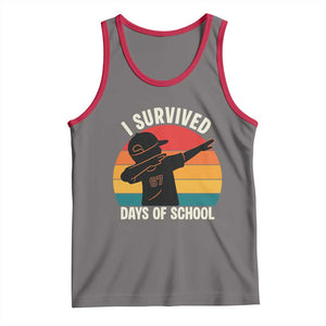 I Survived 67 Days Of School Tank Top Funny Boys Kids TS14 Deep Heather Red Print Your Wear