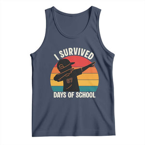 I Survived 67 Days Of School Tank Top Funny Boys Kids TS14 Navy Print Your Wear