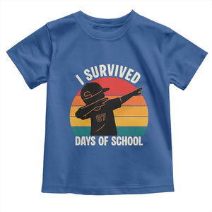 I Survived 67 Days Of School Toddler T Shirt Funny Boys Kids TS14 Royal Blue Print Your Wear