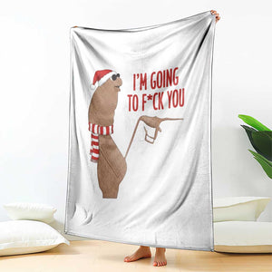 Marcus The Worm Christmas Meme Throw Blanket I Am Going To Fck You TS14 Print Your Wear