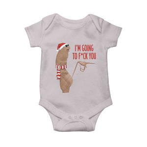 Marcus The Worm Christmas Meme Baby Onesie I Am Going To Fck You TS14 Ice Gray Print Your Wear