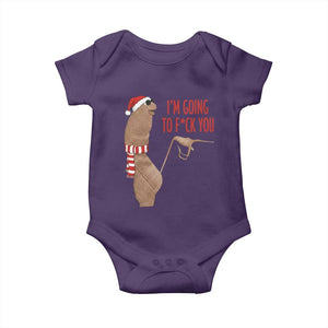 Marcus The Worm Christmas Meme Baby Onesie I Am Going To Fck You TS14 Purple Print Your Wear