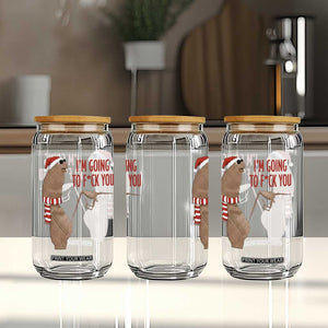 Marcus The Worm Christmas Meme Glass Can I Am Going To Fck You - Print Your Wear