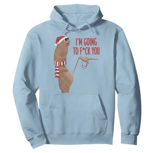 Marcus The Worm Christmas Meme Hoodie I Am Going To Fck You TS14 Light Blue Print Your Wear