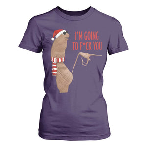 Marcus The Worm Christmas Meme T Shirt For Women I Am Going To Fck You TS14 Purple Print Your Wear