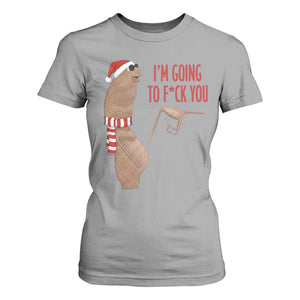 Marcus The Worm Christmas Meme T Shirt For Women I Am Going To Fck You TS14 Sport Gray Print Your Wear