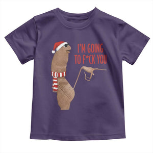 Marcus The Worm Christmas Meme Toddler T Shirt I Am Going To Fck You TS14 Purple Print Your Wear