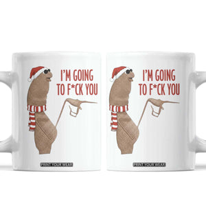 Marcus The Worm Christmas Meme Coffee Mug I Am Going To Fck You TS14 White Print Your Wear