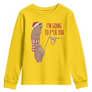 Marcus The Worm Christmas Meme Youth Sweatshirt I Am Going To Fck You TS14 Daisy Print Your Wear