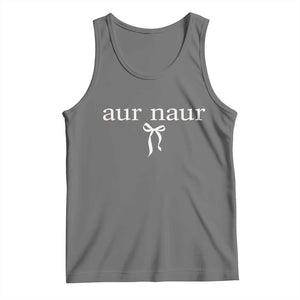 Aur Naur Tank Top Funny Sarcastic Oh No Australian Accent TS14 Black Heather Print Your Wear