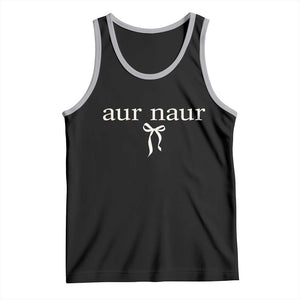 Aur Naur Tank Top Funny Sarcastic Oh No Australian Accent TS14 Black Athletic Heather Print Your Wear