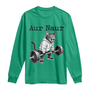 Aur Naur Raccoon Meme Long Sleeve Shirt Funny Sarcastic Oh No Australian Accent TS14 Irish Green Print Your Wear