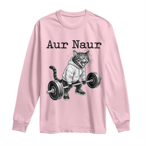Aur Naur Raccoon Meme Long Sleeve Shirt Funny Sarcastic Oh No Australian Accent TS14 Light Pink Print Your Wear