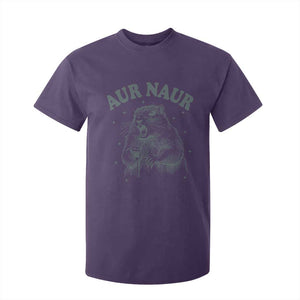 Aur Naur Groundhog Meme T Shirt For Kid Funny Sarcastic Oh No Australian Accent TS14 Purple Print Your Wear