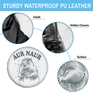 Aur Naur Groundhog Meme Spare Tire Cover Funny Sarcastic Oh No Australian Accent TS14 Print Your Wear