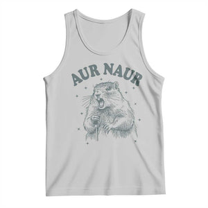 Aur Naur Groundhog Meme Tank Top Funny Sarcastic Oh No Australian Accent TS14 Ash Print Your Wear