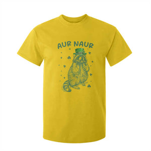 Aur Naur Raccoon St Patricks Day T Shirt For Kid Funny Sarcastic Oh No Australian Accent TS14 Daisy Print Your Wear