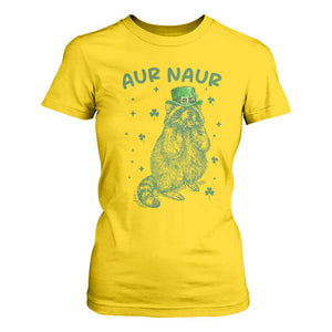 Aur Naur Raccoon St Patricks Day T Shirt For Women Funny Sarcastic Oh No Australian Accent TS14 Daisy Print Your Wear