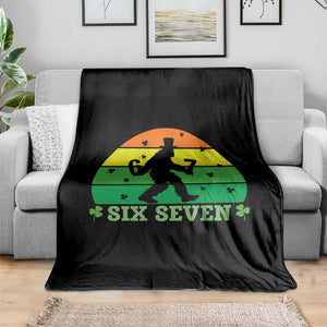 Aur Naur Bigfoot Meme Throw Blanket Funny Sasquatch Sarcastic Oh No Australian Accent TS14 Print Your Wear