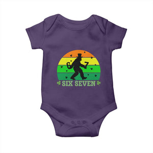 Aur Naur Bigfoot Meme Baby Onesie Funny Sasquatch Sarcastic Oh No Australian Accent TS14 Purple Print Your Wear