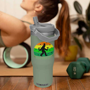 Aur Naur Bigfoot Meme Flip Straw Tumbler Funny Sasquatch Sarcastic Oh No Australian Accent TS14 One Size: 30 oz Moss Green Print Your Wear