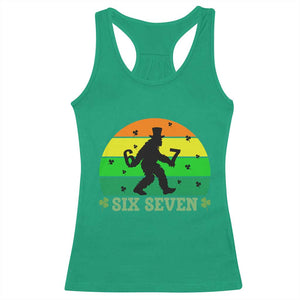 Aur Naur Bigfoot Meme Racerback Tank Top Funny Sasquatch Sarcastic Oh No Australian Accent TS14 Irish Green Print Your Wear