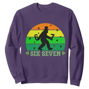 Aur Naur Bigfoot Meme Sweatshirt Funny Sasquatch Sarcastic Oh No Australian Accent TS14 Purple Print Your Wear